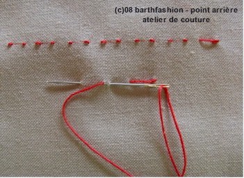 manuel point arriere - atelier couture M.Barth